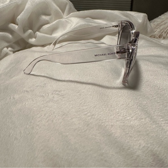 Michael Kors Women's Sunglasses with Crystal Accents - Clear and Silver - Picture 7 of 11